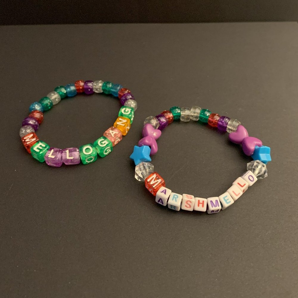 Marshmello & Mellogang Kandi Beaded Bracelet Set Rave & Festival Accessories